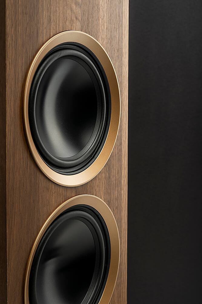 Alt View 19. MartinLogan - Motion Foundation F1 3-Way Floorstanding Speaker with 5.5” Midrange and Triple 5.5” Bass Drivers (Each) - Walnut.