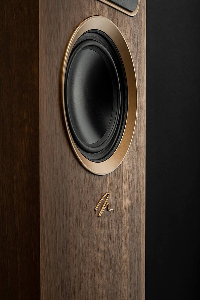 Alt View 21. MartinLogan - Motion Foundation F1 3-Way Floorstanding Speaker with 5.5” Midrange and Triple 5.5” Bass Drivers (Each) - Walnut.
