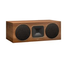 MartinLogan - Motion Foundation C1 2.5-Way Center Channel Speaker with Dual 5.5” Midbass Drivers (Each) - Walnut - Front_Zoom