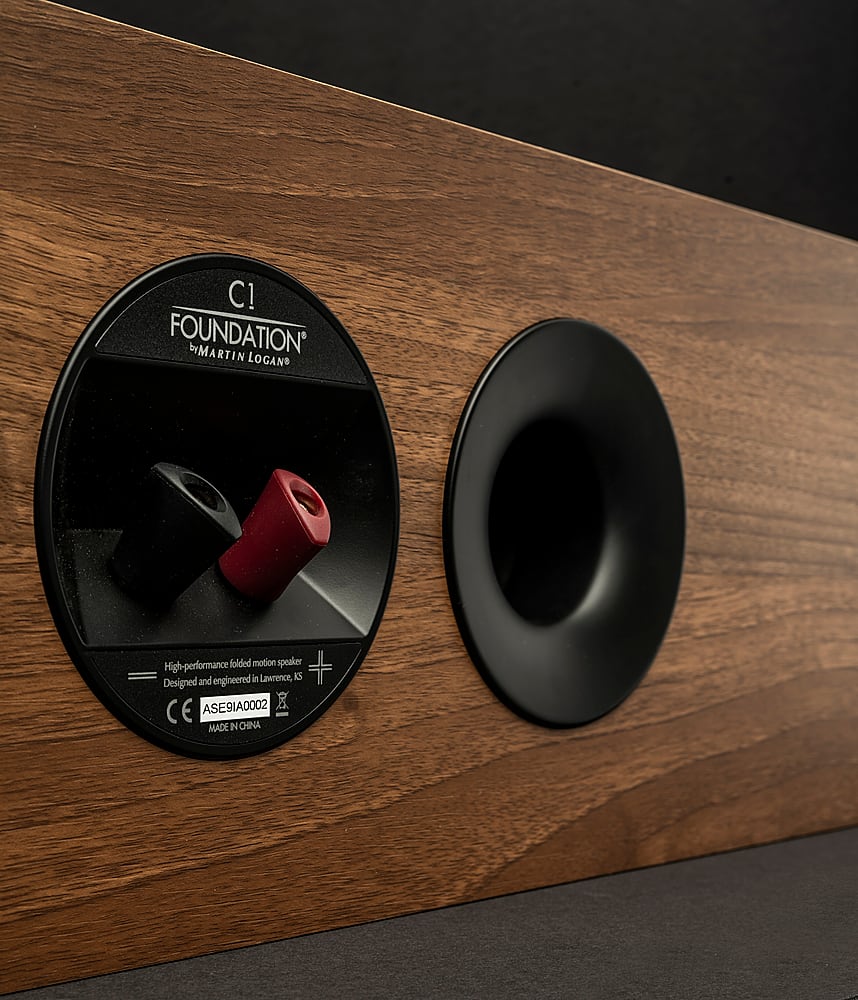 Alt View 16. MartinLogan - Motion Foundation C1 2.5-Way Center Channel Speaker with Dual 5.5” Midbass Drivers (Each) - Walnut.