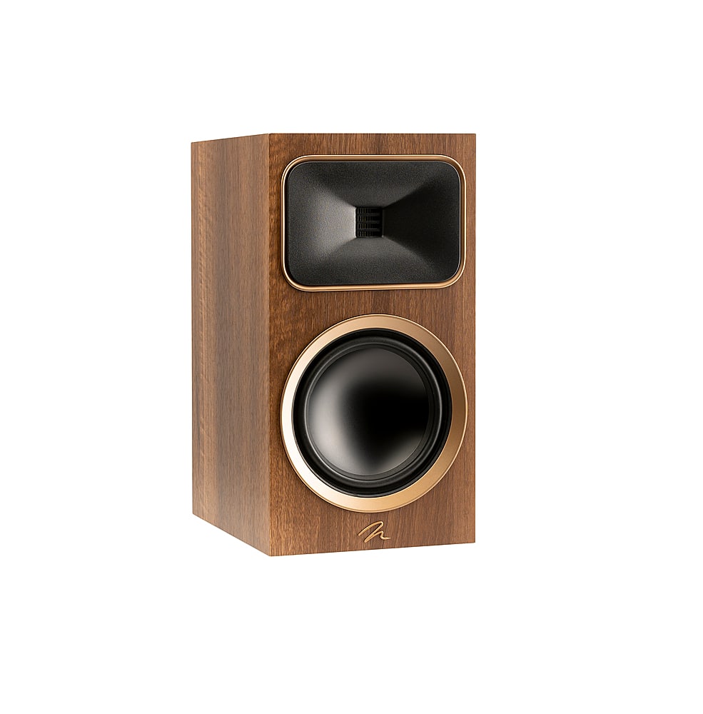 Angle. MartinLogan - Motion Foundation B2 2-Way Bookshelf Speaker with 6.5” Midbass Driver (Each) - Walnut.