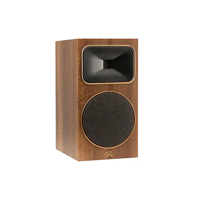 Front. MartinLogan - Motion Foundation B2 2-Way Bookshelf Speaker with 6.5” Midbass Driver (Each) - Walnut.