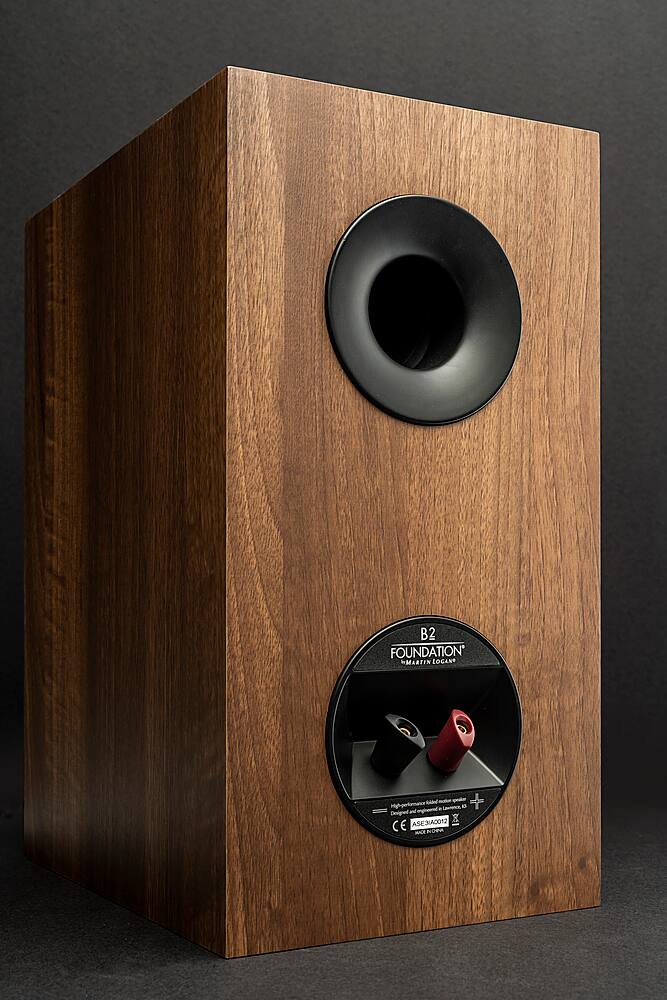 Alt View 18. MartinLogan - Motion Foundation B2 2-Way Bookshelf Speaker with 6.5” Midbass Driver (Each) - Walnut.