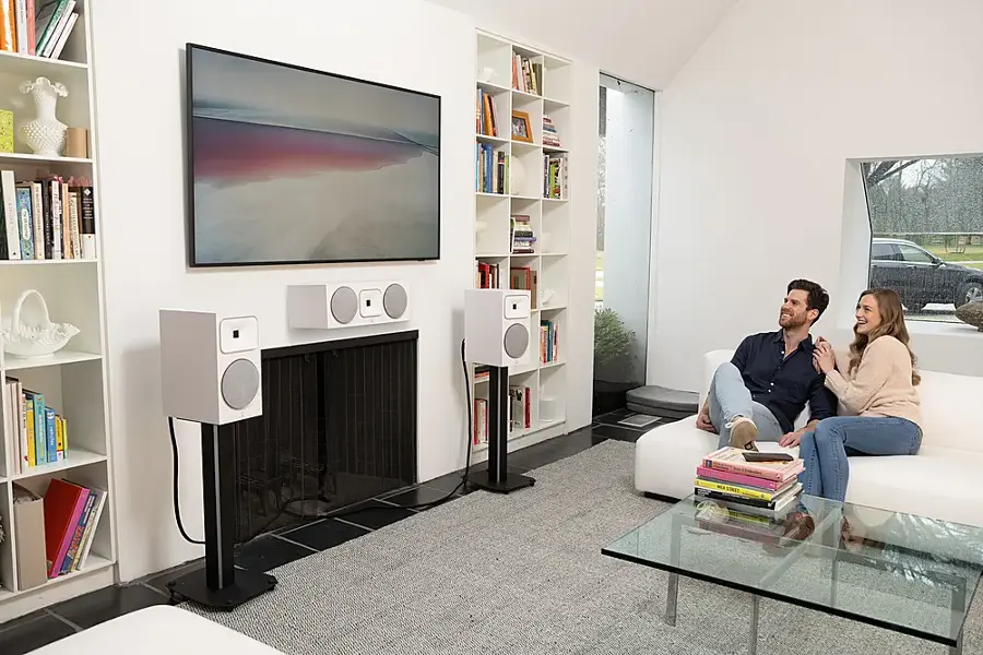 Alt View 21. MartinLogan - Motion Foundation B2 2-Way Bookshelf Speaker with 6.5” Midbass Driver (Each) - Walnut.