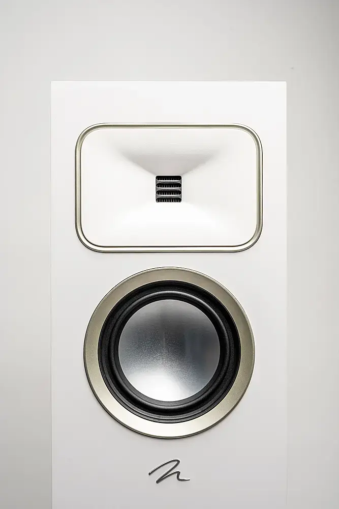 Alt View 19. MartinLogan - Motion Foundation F1 3-Way Floorstanding Speaker with 5.5” Midrange and Triple 5.5” Bass Drivers (Each) - Satin White.
