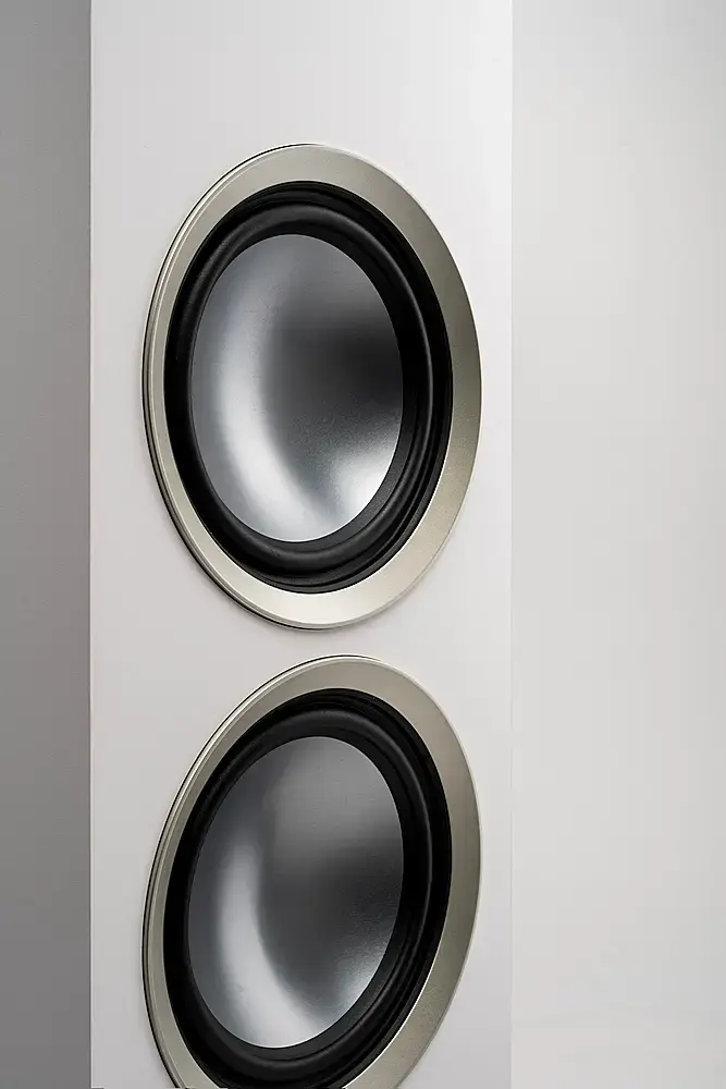 Alt View 21. MartinLogan - Motion Foundation F1 3-Way Floorstanding Speaker with 5.5” Midrange and Triple 5.5” Bass Drivers (Each) - Satin White.