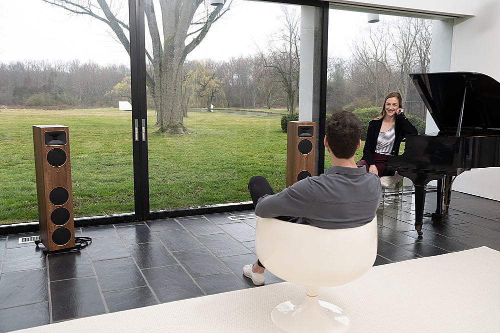 Alt View 25. MartinLogan - Motion Foundation F1 3-Way Floorstanding Speaker with 5.5” Midrange and Triple 5.5” Bass Drivers (Each) - Satin White.