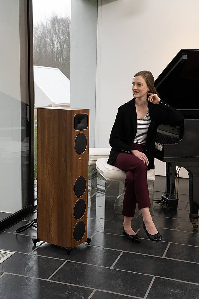 Alt View 26. MartinLogan - Motion Foundation F1 3-Way Floorstanding Speaker with 5.5” Midrange and Triple 5.5” Bass Drivers (Each) - Satin White.
