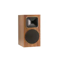 Front. MartinLogan - Motion Foundation B1 2-Way Bookshelf Speaker with 5.5” Midbass Driver (Each) - Walnut.