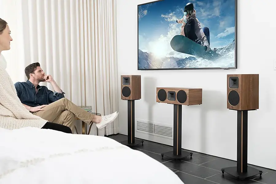 Alt View 20. MartinLogan - Motion Foundation B1 2-Way Bookshelf Speaker with 5.5” Midbass Driver (Each) - Walnut.