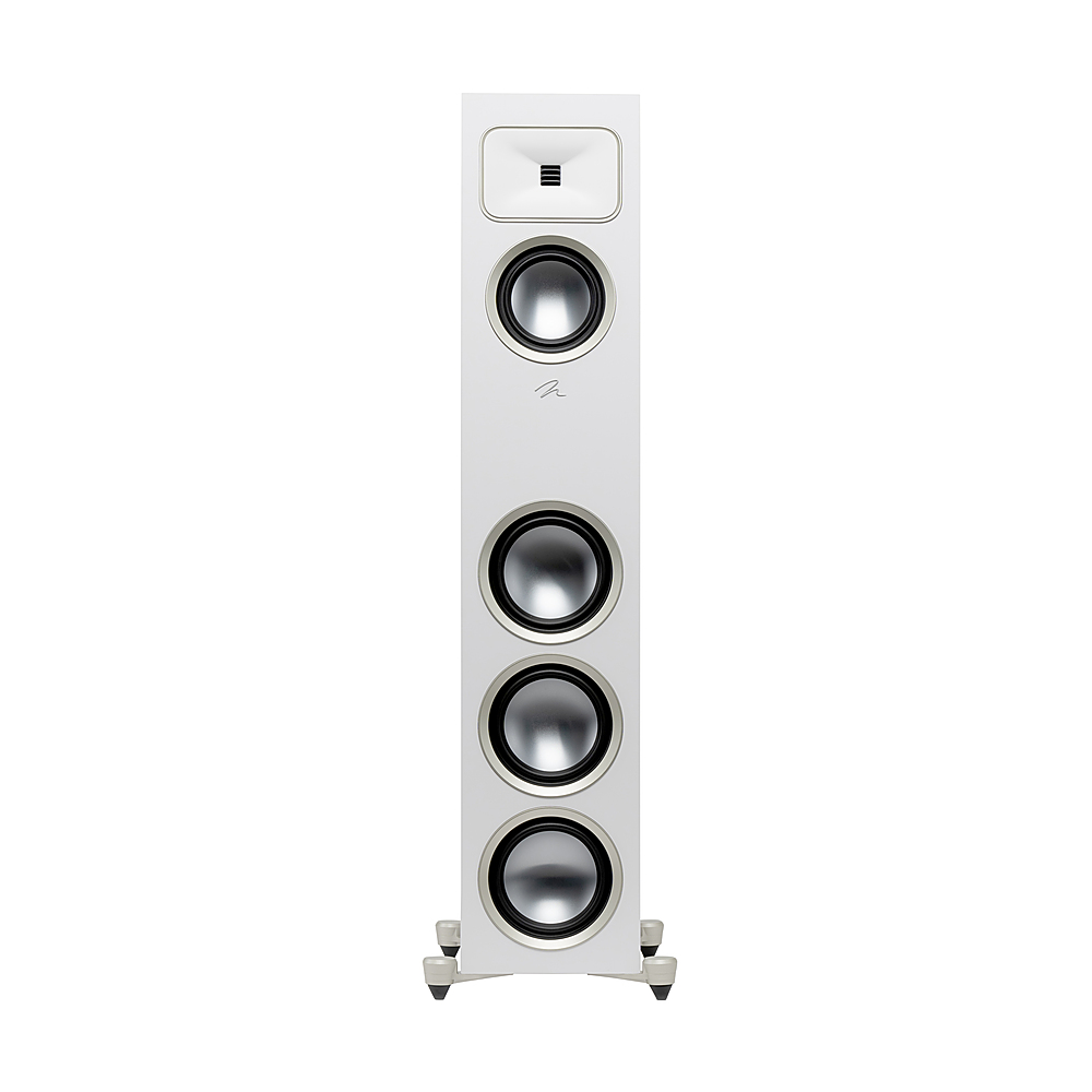 Back View: MartinLogan - Motion Foundation F2 3-Way Floorstanding Speaker with 5.5” Midrange and Triple 6.5” Bass Drivers (Each) - Satin White