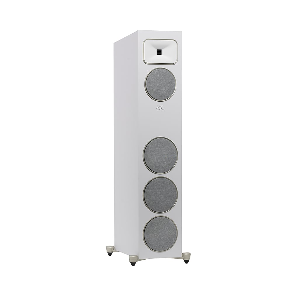 Front. MartinLogan - Motion Foundation F2 3-Way Floorstanding Speaker with 5.5” Midrange and Triple 6.5” Bass Drivers (Each) - Satin White.