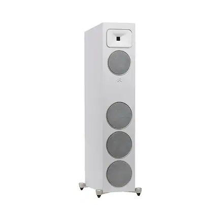 Front. MartinLogan - Motion Foundation F2 3-Way Floorstanding Speaker with 5.5” Midrange and Triple 6.5” Bass Drivers (Each) - Satin White.