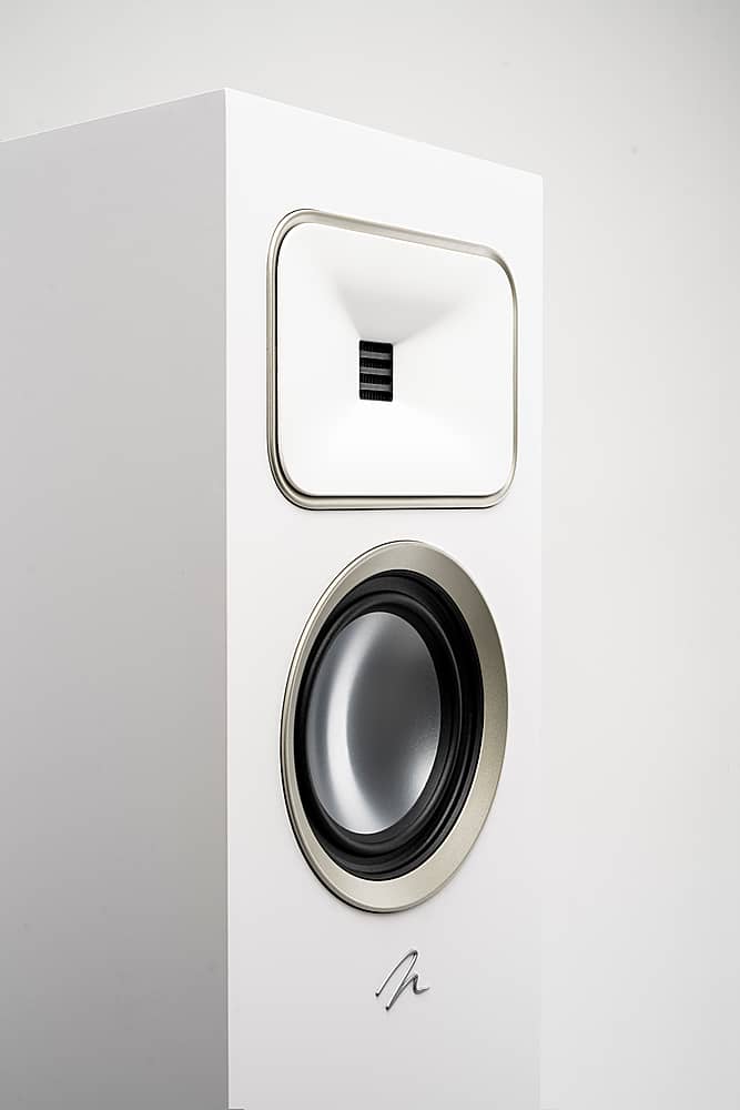 Alt View 15. MartinLogan - Motion Foundation F2 3-Way Floorstanding Speaker with 5.5” Midrange and Triple 6.5” Bass Drivers (Each) - Satin White.