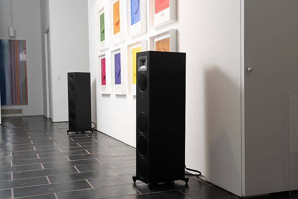 Alt View 32. MartinLogan - Motion Foundation F2 3-Way Floorstanding Speaker with 5.5” Midrange and Triple 6.5” Bass Drivers (Each) - Satin White.