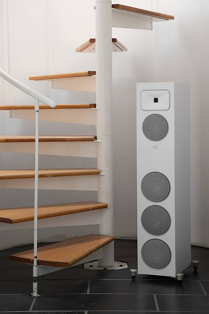 Alt View 34. MartinLogan - Motion Foundation F2 3-Way Floorstanding Speaker with 5.5” Midrange and Triple 6.5” Bass Drivers (Each) - Satin White.