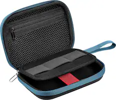 Front. Insignia™ - Portable Hard Drive Case - Black.