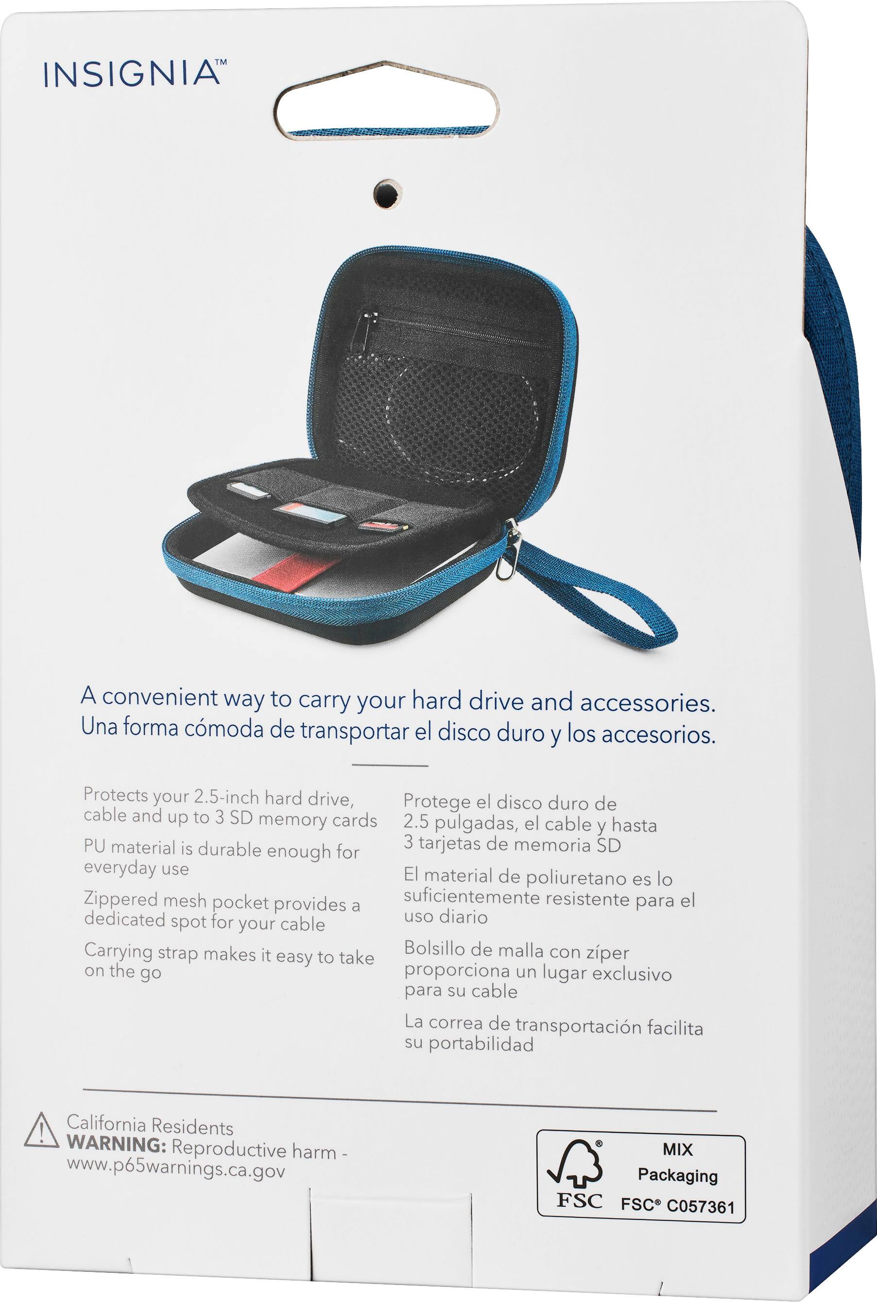 Alt View 16. Insignia™ - Portable Hard Drive Case - Black.