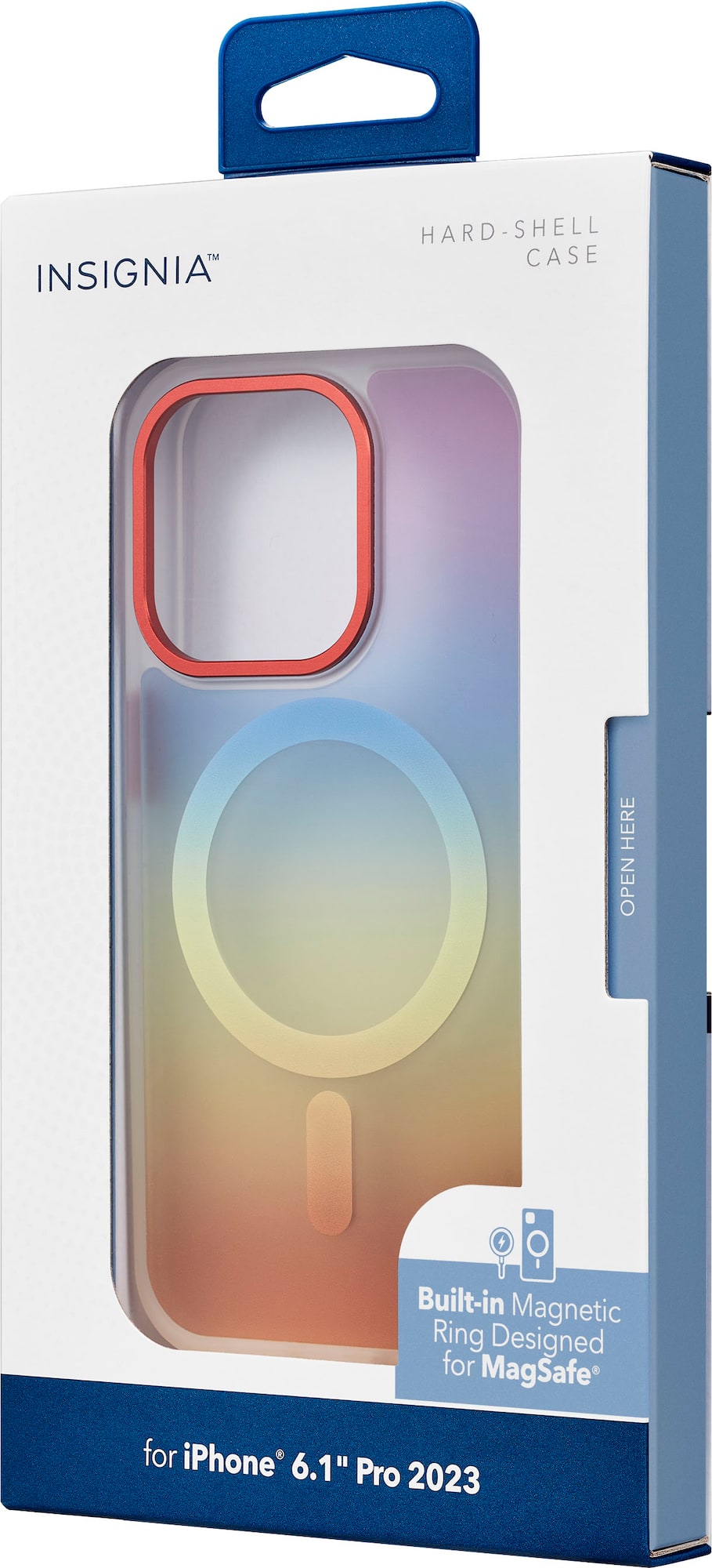 Zoom in on Alt View Zoom 16. Insignia™ - Hard-Shell Case with MagSafe for iPhone 15 Pro Max - Orange Gradient.