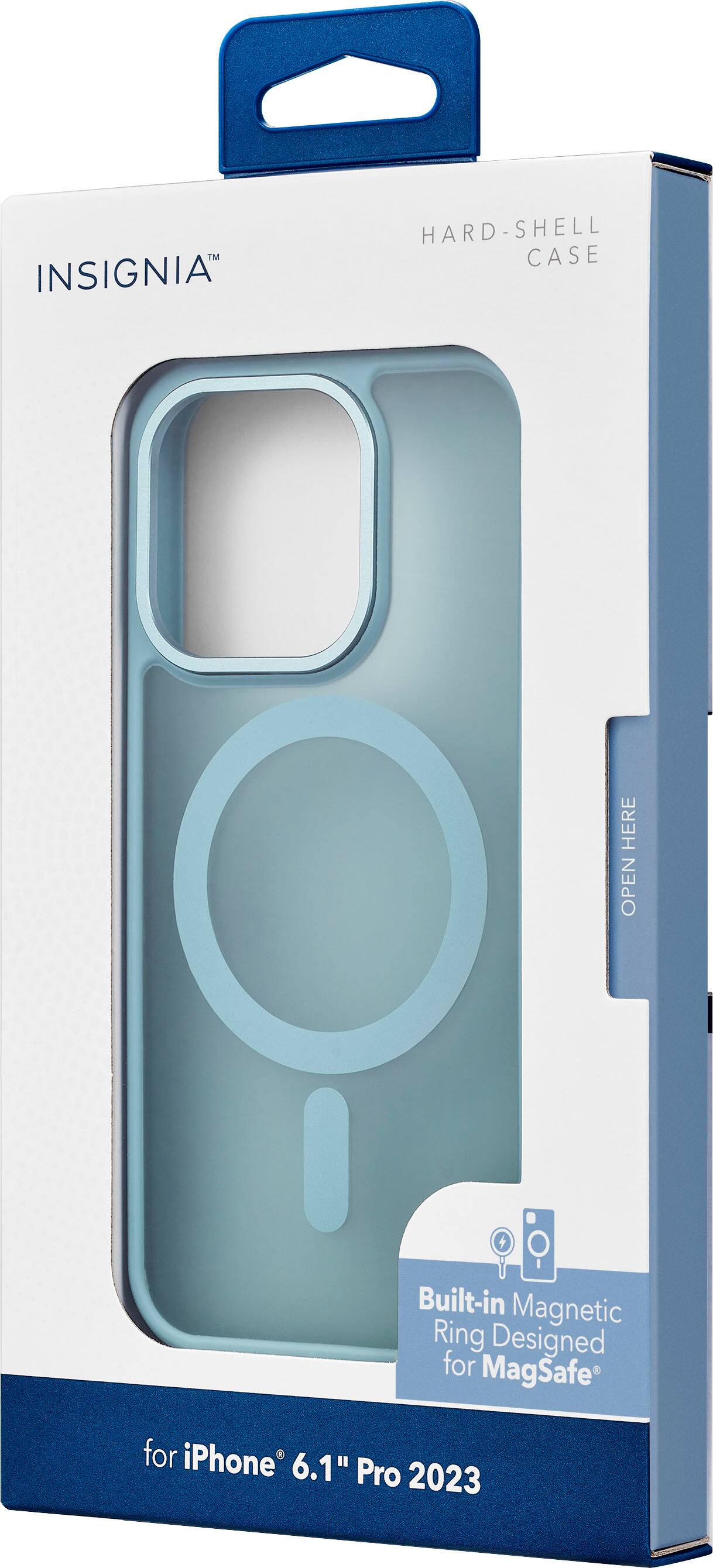 Alt View 16. Insignia™ - Hard-Shell Bumper Case with MagSafe for iPhone 15 Pro - Teal.