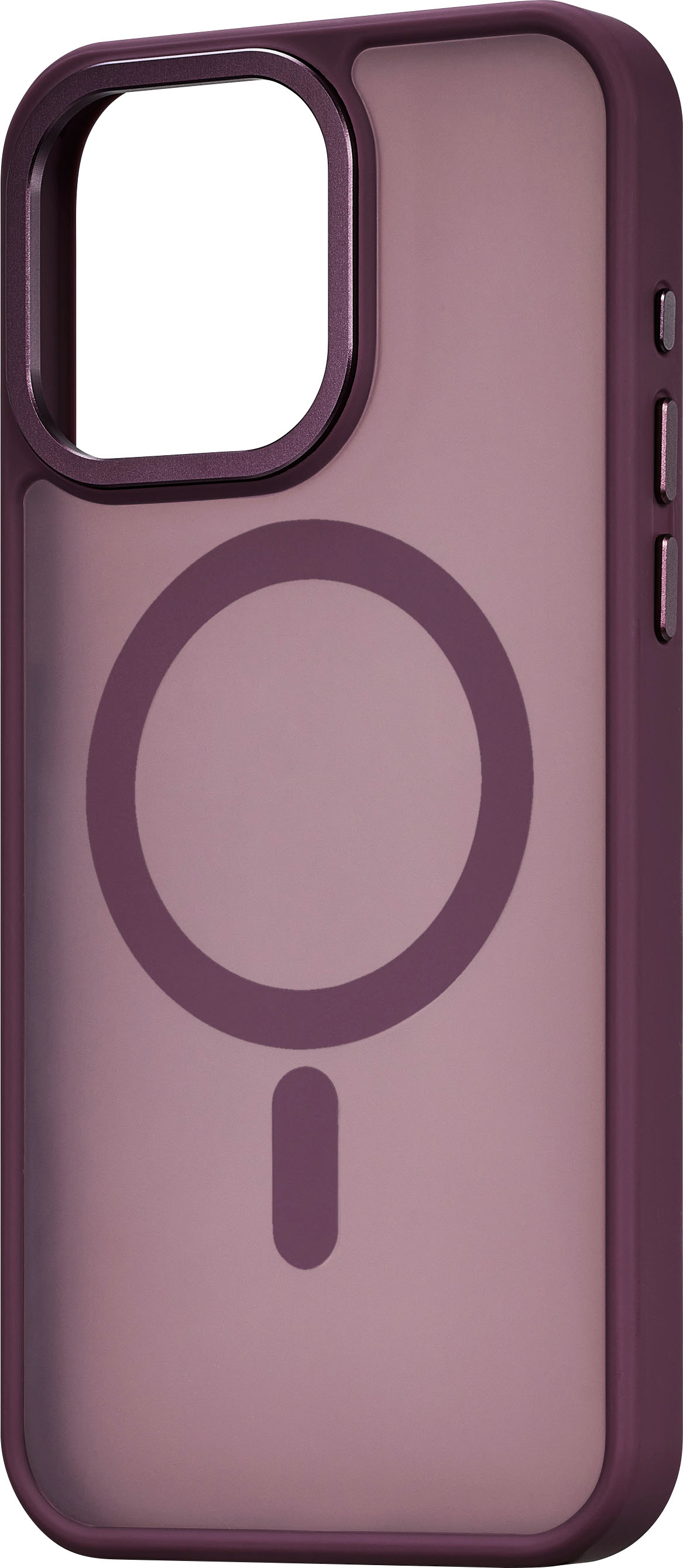 Insignia - Hard-Shell Bumper Case with MagSafe for iPhone 15 Pro Max - Maroon