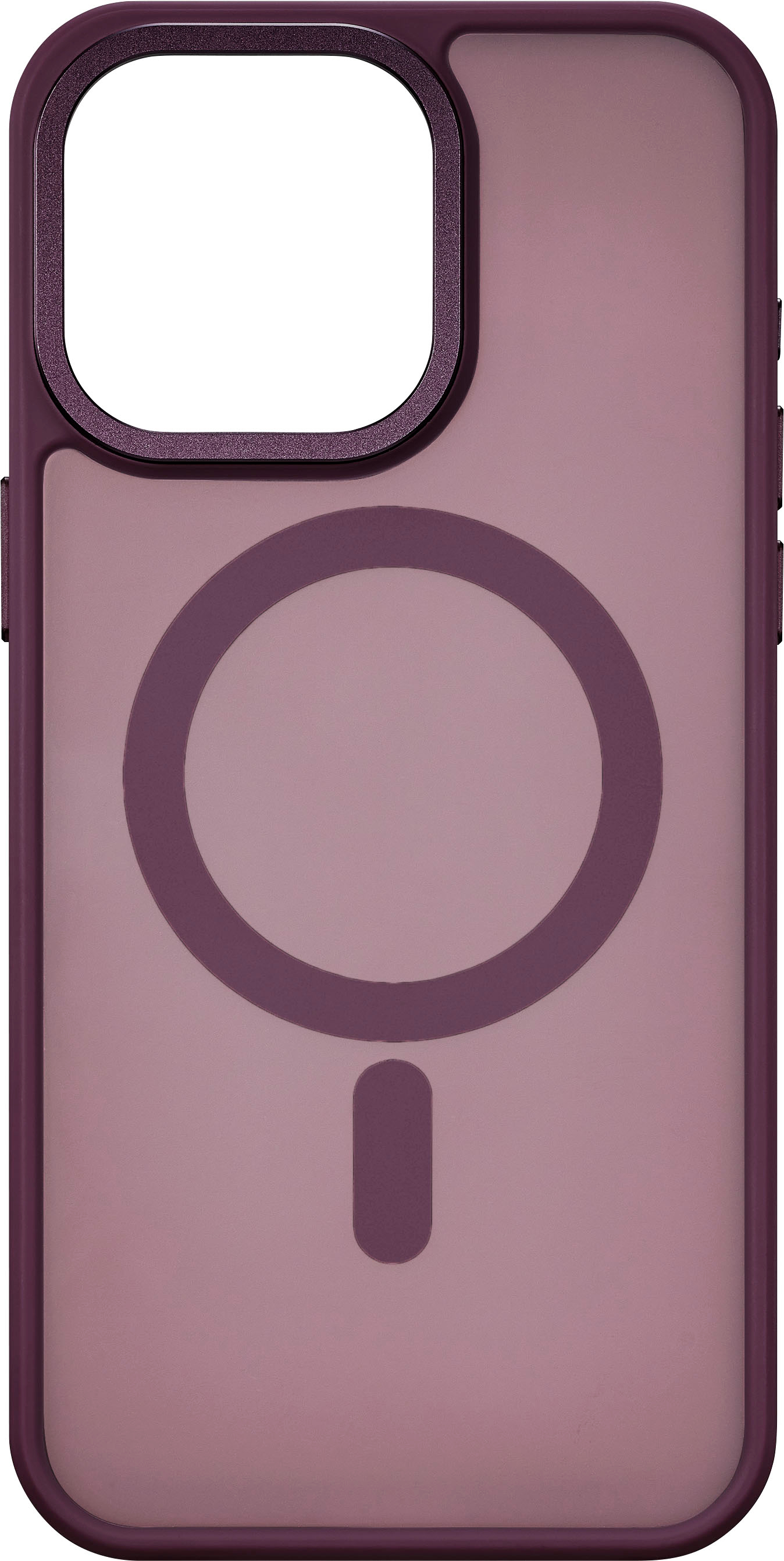 Insignia - Hard-Shell Bumper Case with MagSafe for iPhone 15 Pro Max - Maroon
