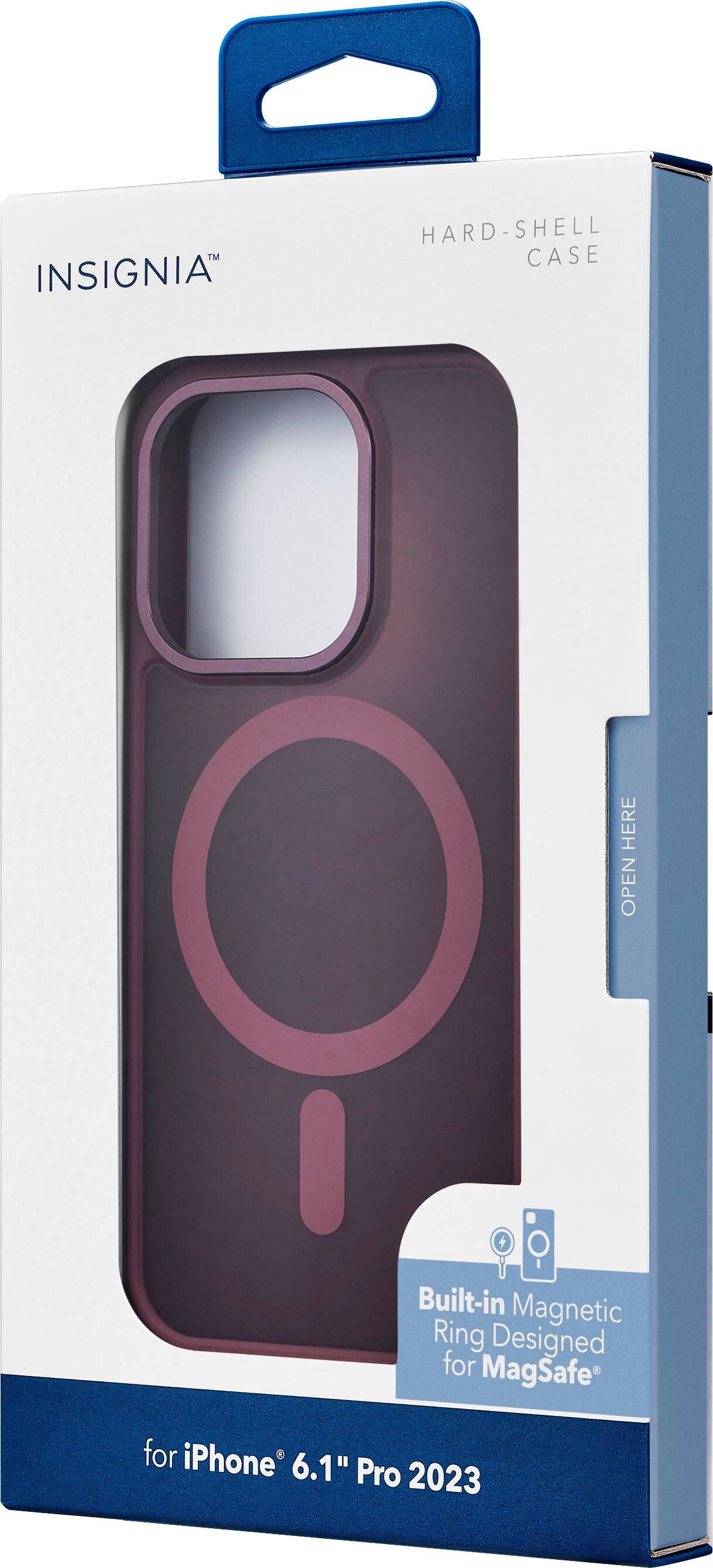 Alt View 16. Insignia™ - Hard-Shell Bumper Case with MagSafe for iPhone 15 Pro - Maroon.