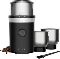 Cosori - 2-in-1 Coffee Grinder - Black - Front_Zoom