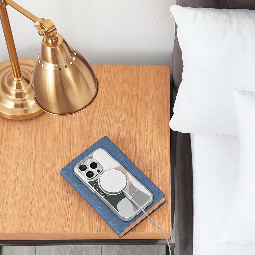 Alt View 12. Insignia™ - Hard-Shell Case with MagSafe for iPhone 15 Pro Max - Abstract Pattern.