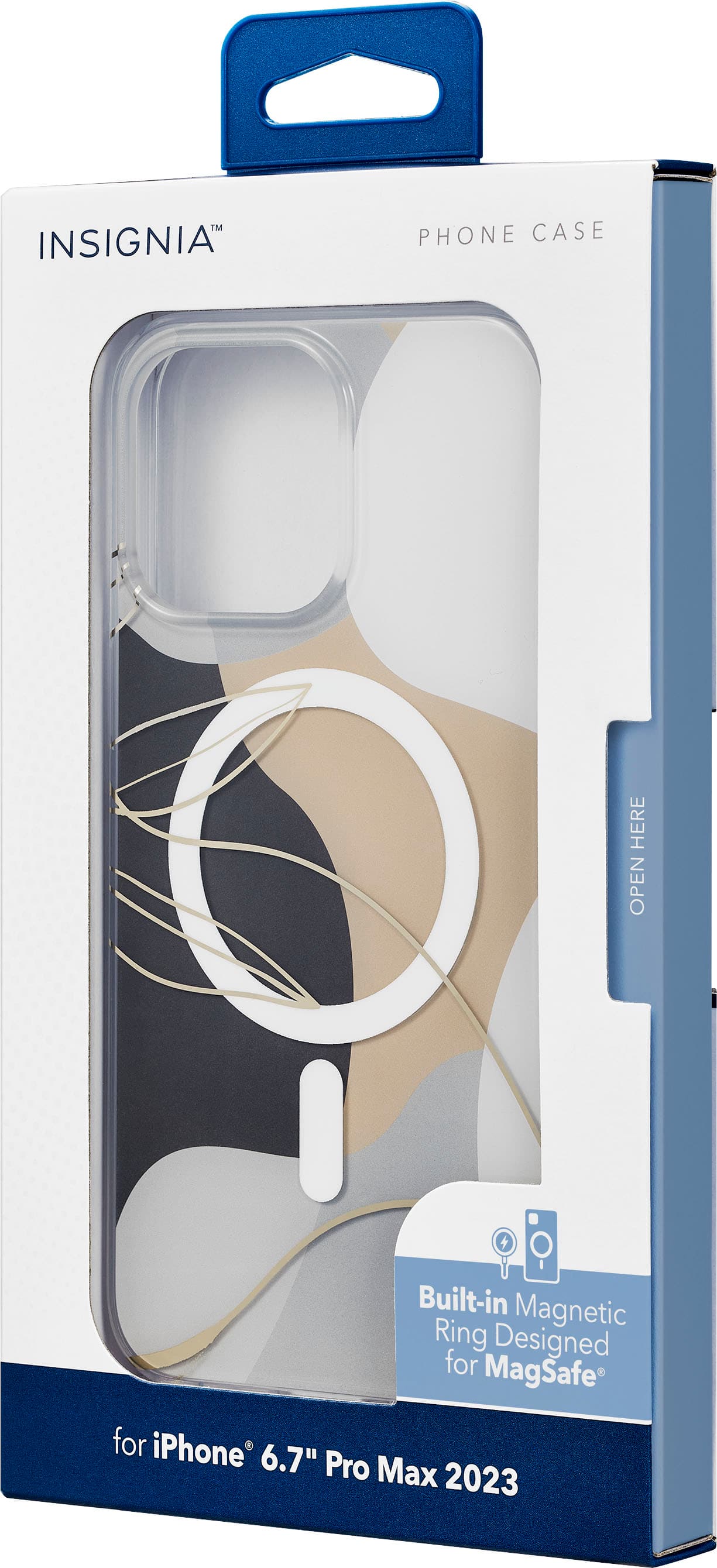 Alt View 16. Insignia™ - Hard-Shell Case with MagSafe for iPhone 15 Pro Max - Abstract Pattern.