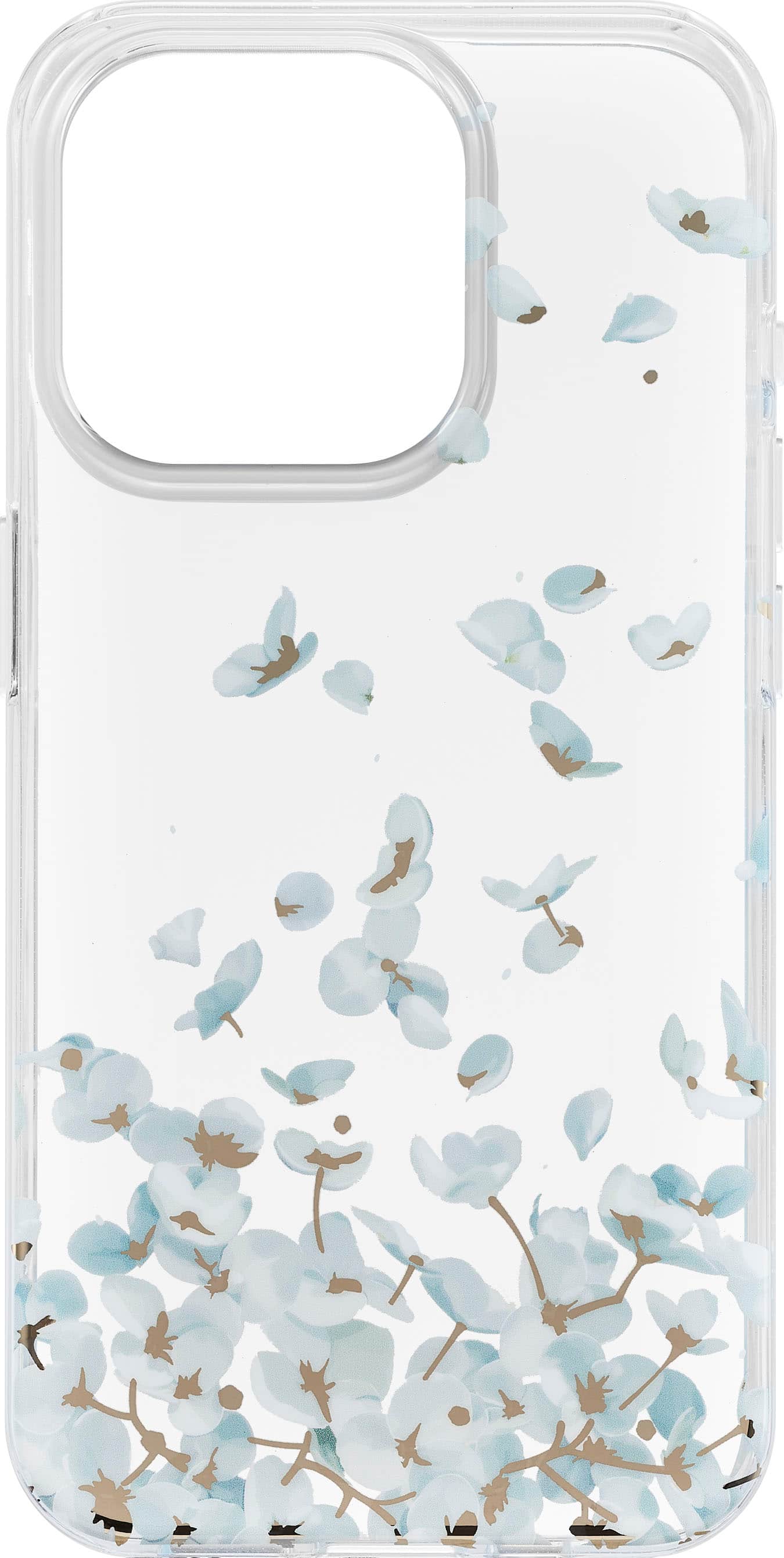 Angle. Insignia™ - Hard-Shell Case for iPhone 15 Pro - Falling Flower.