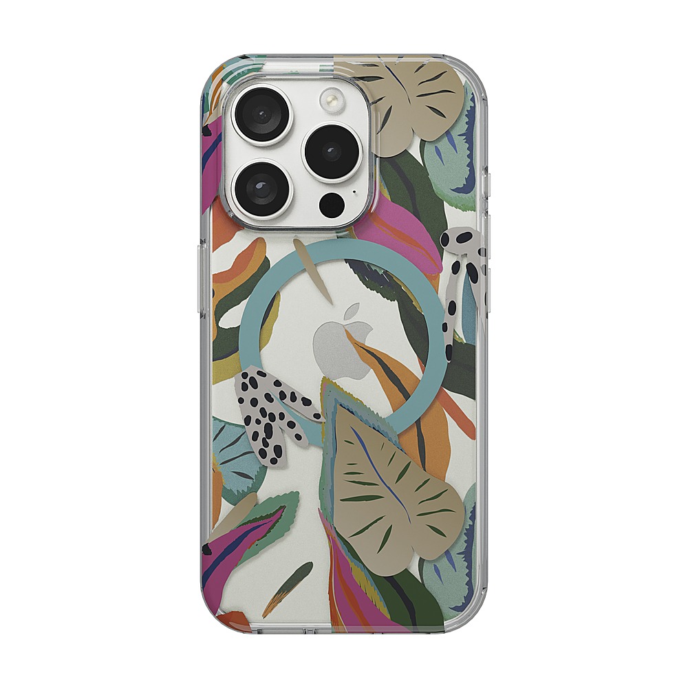 Insignia™ Hard-Shell Case with MagSafe for iPhone 15 Pro Tropical Leaves  Pattern NS-15PTTRPLMS - Best Buy