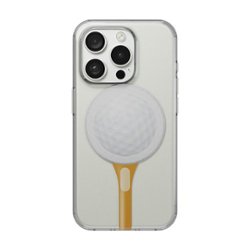 Insignia™ - Hard-Shell Case with MagSafe for iPhone 15 Pro Max - Golf Pattern - Front_Zoom