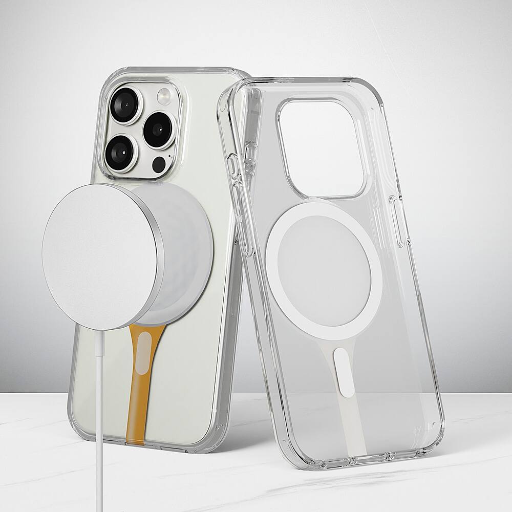 Alt View 13. Insignia™ - Hard-Shell Case with MagSafe for iPhone 15 Pro Max - Golf Pattern.