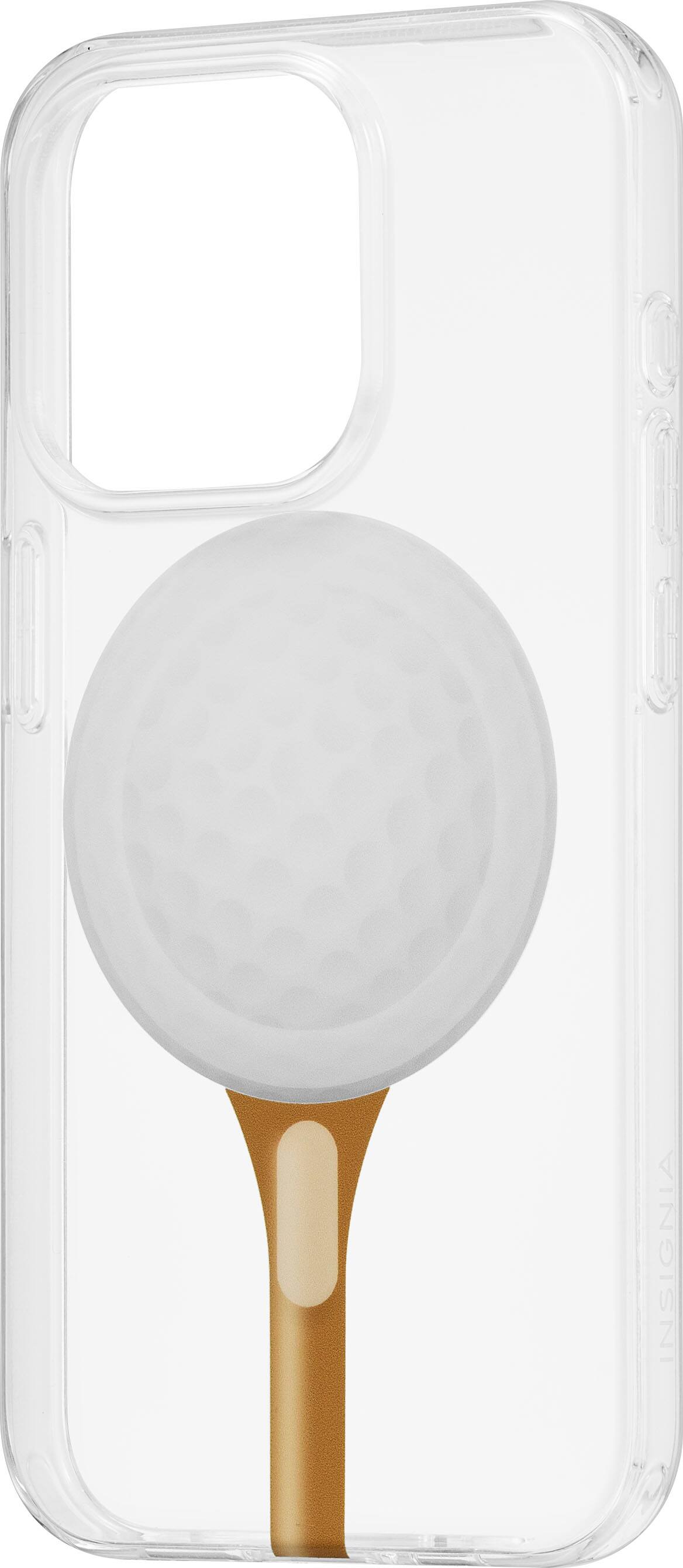 Alt View 14. Insignia™ - Hard-Shell Case with MagSafe for iPhone 15 Pro - Golf Pattern.