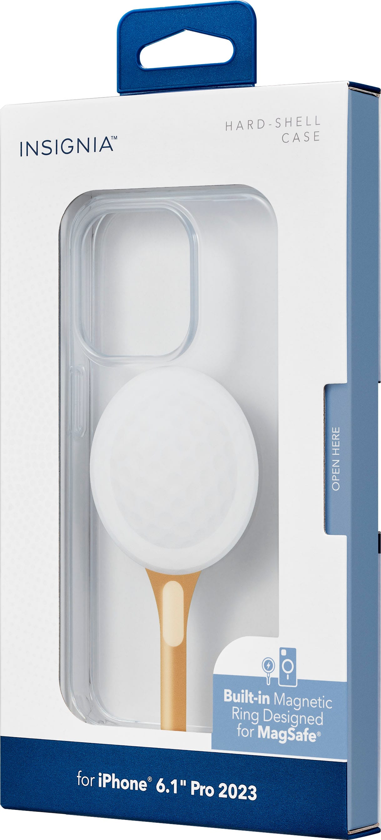 Alt View 16. Insignia™ - Hard-Shell Case with MagSafe for iPhone 15 Pro - Golf Pattern.