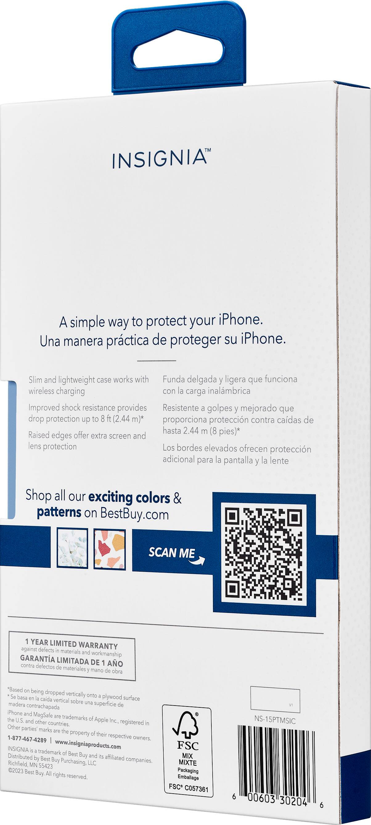 Alt View 17. Insignia™ - Hard-Shell Case for iPhone 15 Pro - Mosaic.