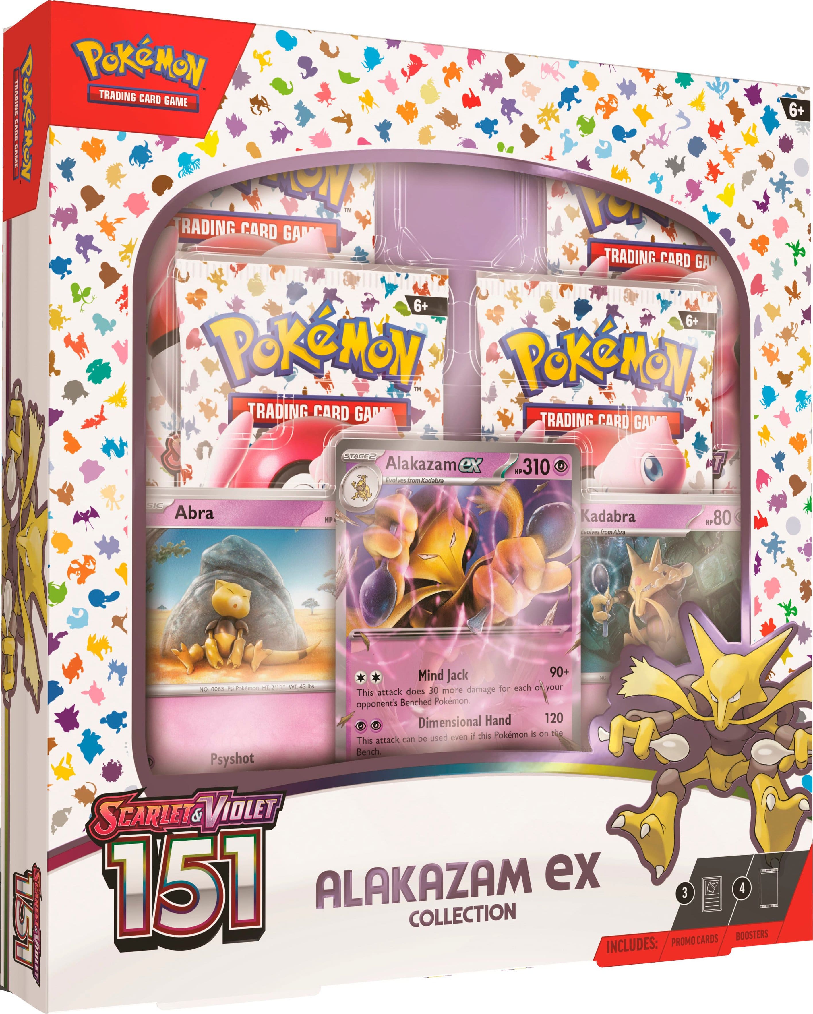 Box Pokémon Zapdos EX ou Alakazam EX Coleção Especial 151