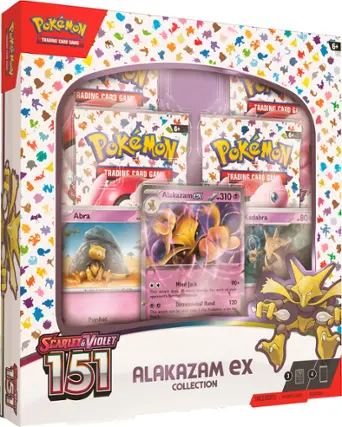 Front. Pokémon - Trading Card Game: 151 Alakazam ex Box.