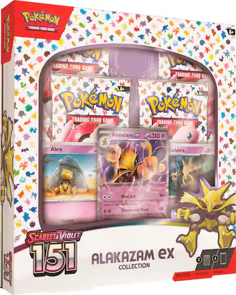 pokmon trading card game 151 alakazam ex box Pokemon Scarlet & Violet Collection this formidable Pokmon ex shows off its Psychic Pokemon TCG: Scarlet & Violet
