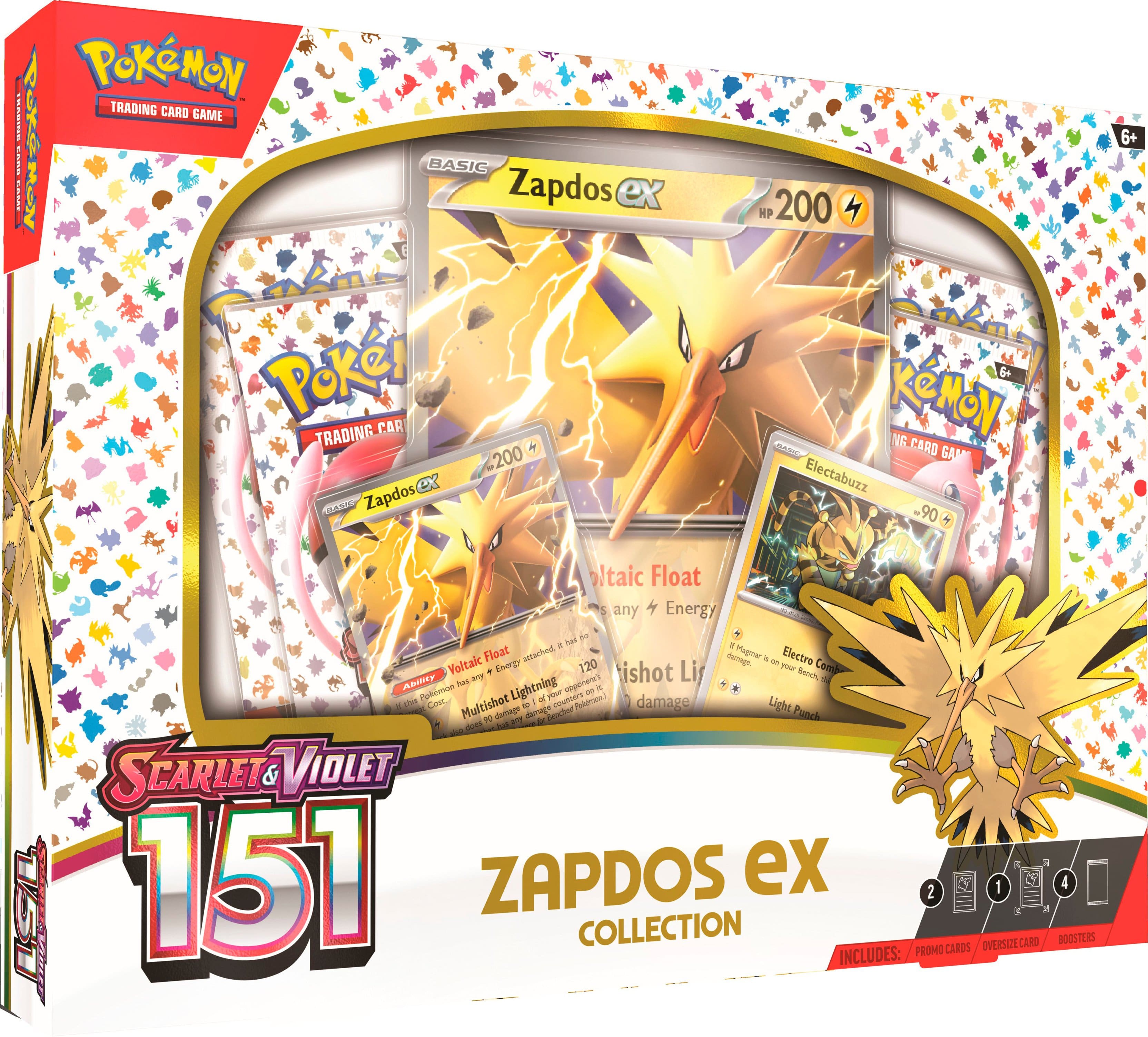 Front. Pokémon - Trading Card Game: 151 Zapdos ex Box.