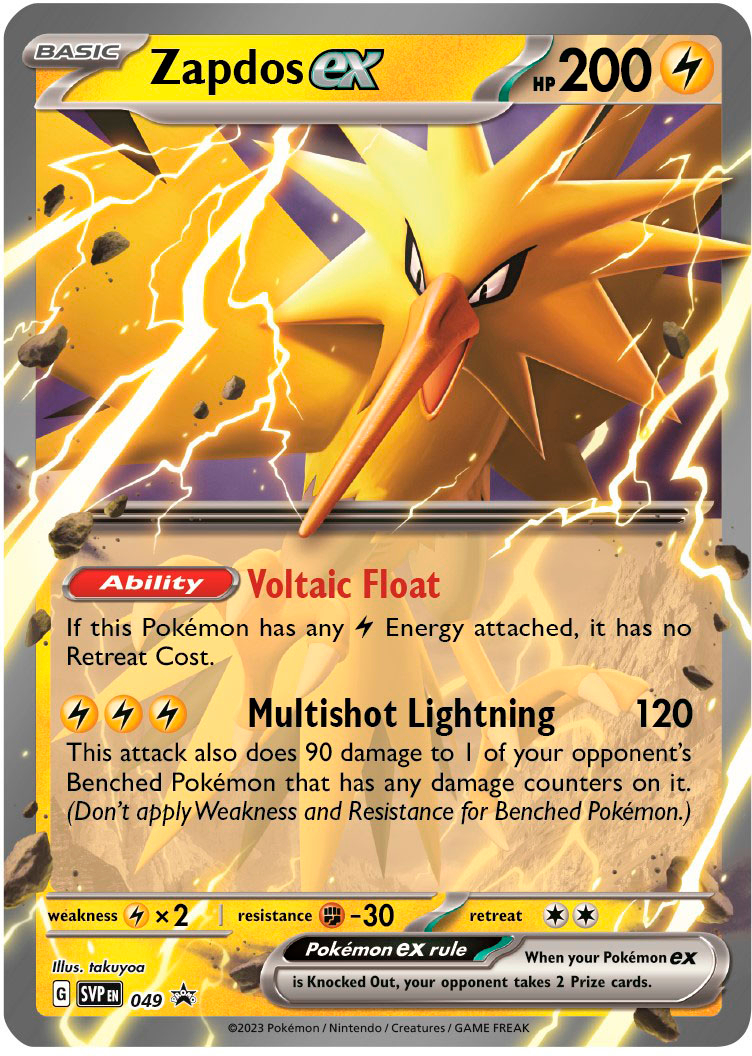 Zapdos ex Pokémon Card 151, Pokémon