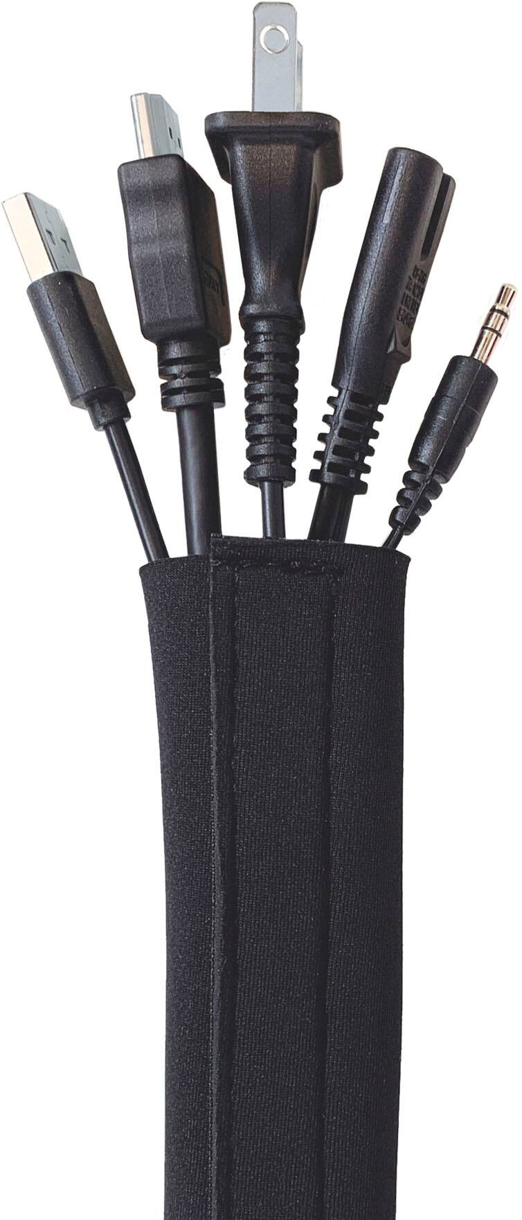 Alt View 12. Wrap-It Storage - Cable Sleeve - Black.