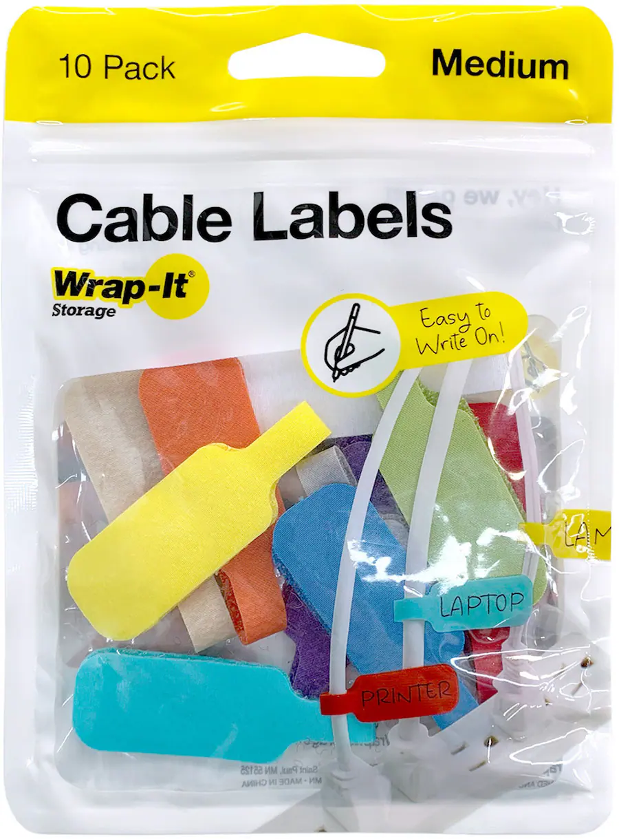 Wrap It Storage Cable Label Assorted 410-CL-MD-MC - Best Buy