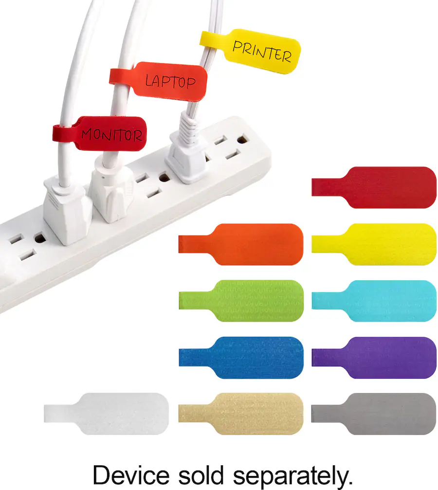 Wrap It Storage Cable Label Assorted 410-CL-MD-MC - Best Buy
