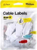Wrap-It Storage - Cable Label - White - Angle_Zoom