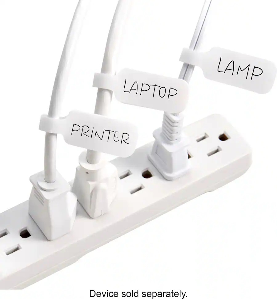 Computer Cable Storage Labels Wrap It Storage Cable Label White 410-CL-MD-WH - Best Buy