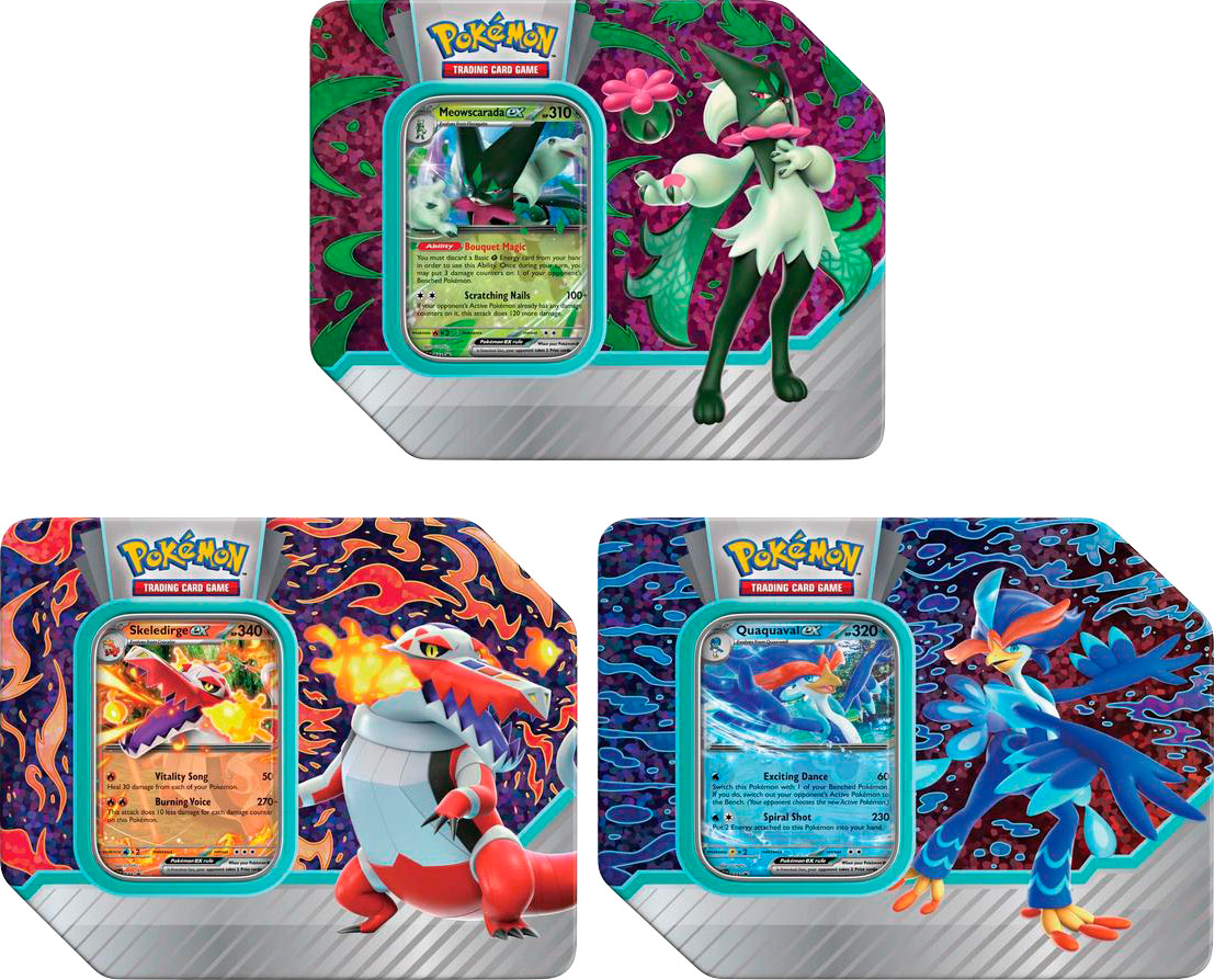 Carte gioco POKEMON Tin Collezione Partner di Paldea Assortito