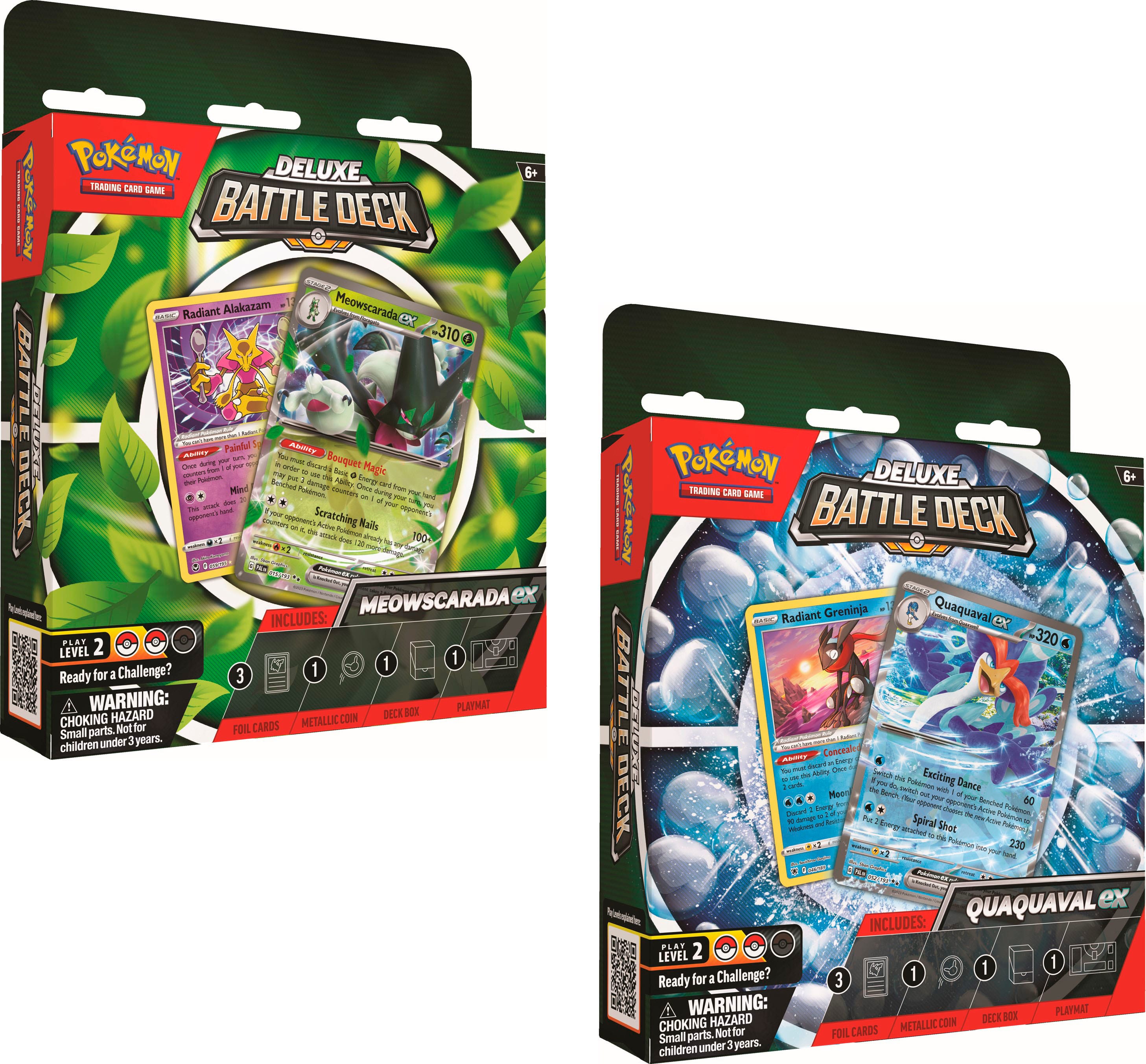 Pokémon Trading Card Game: Deluxe Battle Deck (Meowscarada or Quaquaval ex)  Styles May Vary 290-87258 - Best Buy