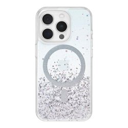 Insignia™ - Hard-Shell Case with MagSafe for iPhone 15 Pro Max - Glitter Gradient - Front_Zoom